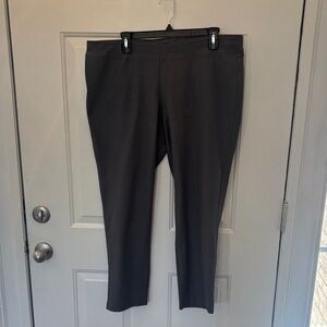 Eileen Fisher Charcoal Gray Ankle Pants XL like new